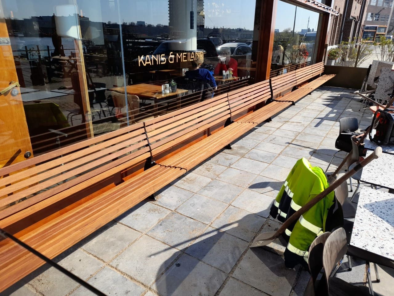 XL Gevelbank - staand, hangend óf zelfstaand - Afbeelding 4